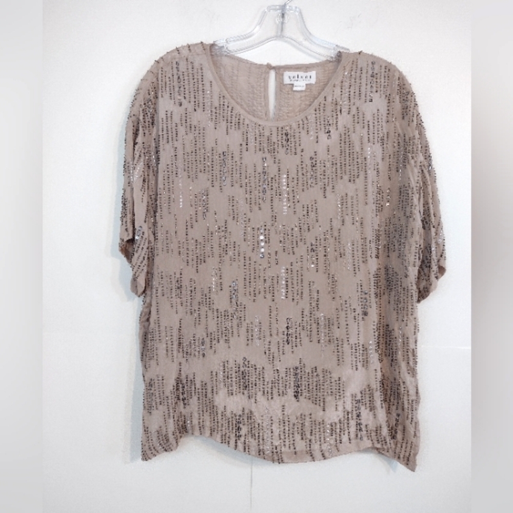 Velvet by Graham and Spencer women's sequin top size (L)